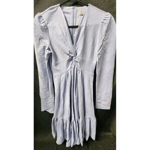 knee length dresses for ladies Embellished Long Sleeve Mini Dress in Black - 6 / Regular main image 0